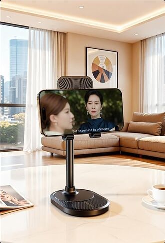 Mobile Phone Stand, Desktop Model, Tablet/Pad Holder, Aluminum Alloy, Adjustable Height, Suitable for Online Learning. in Kuwait