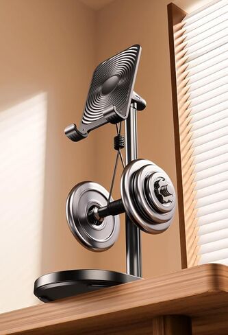 Mobile Phone Stand, Desktop Model, Tablet/Pad Holder, Aluminum Alloy, Adjustable Height, Suitable for Online Learning. in Kuwait