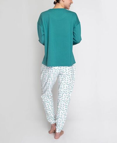 Hanes Women's Comfort Sleep Legacy Rib Knitted Top And Jogger Bottom Pajama Set, Multiple Colors, Multiple Sizes in Saudi Arabia