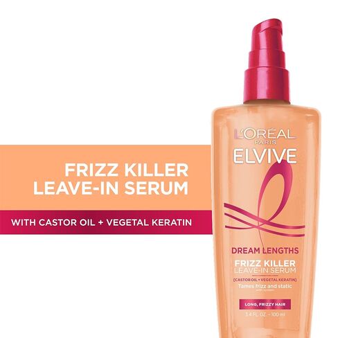 L'Oreal Paris Elvive Dream Lengths Frizz Killer Leave-In Serum, 3.4 Ounce in Saudi Arabia