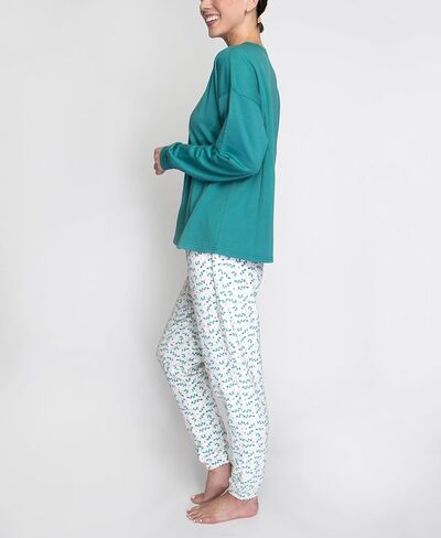 Hanes Women's Comfort Sleep Legacy Rib Knitted Top And Jogger Bottom Pajama Set, Multiple Colors, Multiple Sizes in Saudi Arabia
