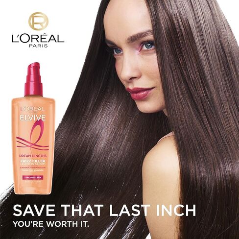 L'Oreal Paris Elvive Dream Lengths Frizz Killer Leave-In Serum, 3.4 Ounce in Saudi Arabia