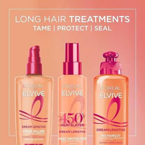 L'Oreal Paris Elvive Dream Lengths Frizz Killer Leave-In Serum, 3.4 Ounce in Saudi Arabia