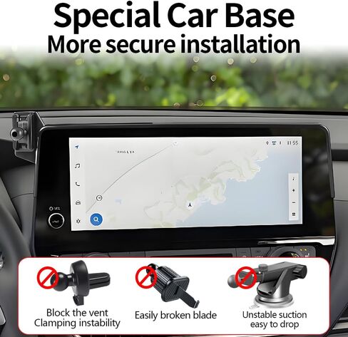 حامل هاتف مغناطيسي للسيارة Toyota Grand Highlander 2024 2025 2026 وGrand Highlander Hybrid 2024-2026 ملحقات السيارات أفضل حامل للهاتف المحمول سريع 15 وات شاحن لاسلكي للهواتف المحمولة حامل شحن in Kuwait