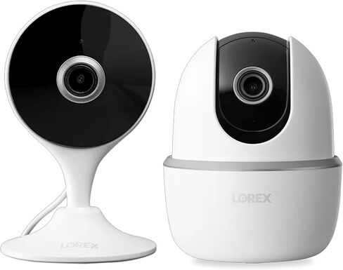 Lorex Classic 2K Indoor Cameras Bundle | Pan-Tilt & Flexible Mount | 2-Way Talks | IR Night Vision | Pet & Baby | Home Security | No Monthly Fee in Kuwait