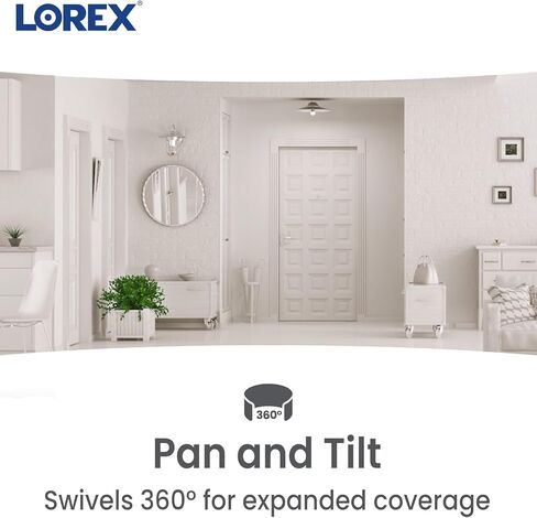 Lorex Classic 2K Indoor Cameras Bundle | Pan-Tilt & Flexible Mount | 2-Way Talks | IR Night Vision | Pet & Baby | Home Security | No Monthly Fee in Kuwait