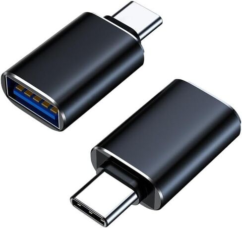 محول USB C إلى USB 2 حزمة، USBC ذكر إلى USB 3.0 أنثى، محول مناسب لمحرك أقراص USB Apple 15tpc مع متوافق مع iPad وSamsung Notebook وMacBook Mac وiPad (فضي) in Kuwait