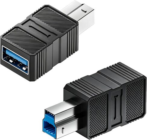 USB 3.0 A to B Adapter 2Pack, 5Gbps USB3.0 Type B Male to USB 3.0 Type A Female Printer Data Adapter, USB-B 3.0 to USB-A Converter for Printer Scanner Hard Drive MIDI Controller in Kuwait