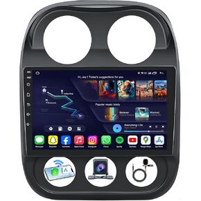 Android 13 Car Radio for Jeep Patriot Compass 2010-2016: [4Core+64GB] 10" Upgrade 5G WiFi 1280 * 800 Touchscreen Stereo Head Unit Wireless Carplay Android Auto Bluetooth GPS FM SWC Backup Camera in Saudi Arabia