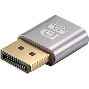 4K Active DisplayPort Dummy Plug Adapter, DP (DisplayPort) Headless Ghost Display Emulator, EDID Emulator for GPU Virtual Monitor, Support 4K@60Hz,2k,1080P, Plug & Play for PC, Laptop, Desktop in Saudi Arabia