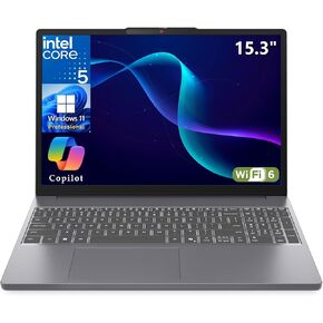 كمبيوتر محمول Lenovo IdeaPad للدراسة اليومية والاستخدام المنزلي للطلاب، Intel Core i5-13420H (8 جيجابايت DDR5 RAM، 512 جيجابايت PCIe SSD)، Office 365، 15.3 بوصة FHD+، عمر بطارية طويل وشحن سريع، Windows 11 Home in Kuwait