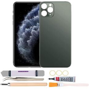 Back Rear Glass Cover Replacement Compatible with iPhone 11 Pro Max 6.7 inches with Repair Tool Kits (Green) in Saudi Arabia