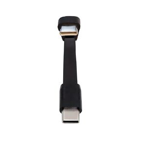 مقابل شكل U بزاوية خلفية USB2.0 إصدار Type-C فائق النحافة USB-C مسطح ذكر إلى أنثى تمديد طاقة 480 ميجابت في الثانية كابل بيانات 65 وات شحن سريع للهاتف المحمول اللوحي (64 مم) in Kuwait