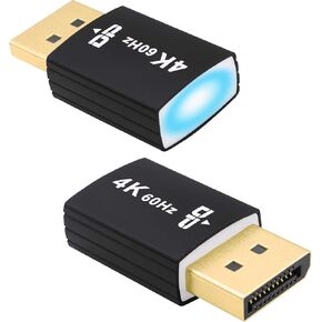 DP Dummy Plug 4K UHD DisplayPort Virtual Monitor EDID Emulator Headless Ghost Display Adapter Supports 3840x2160@60Hz for PC Computer -2 Pack in Saudi Arabia