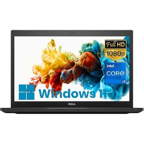 كمبيوتر محمول Dell Latitude 7490 مقاس 14 بوصة FHD Business Notebook i7، Intel Core i7-8650U، ذاكرة وصول عشوائي DDR4 سعة 8 جيجابايت، SSD 256 جيجابايت، HDMI، RJ-45، 1920 x 1080، نوع C، Windows 11 Pro (متجدد) in Kuwait