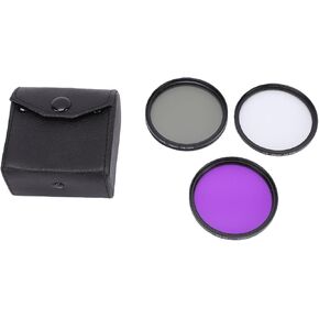 Naroote 55mm CPL FLD Camera Filter Kit, 3 in 1 Professional Circular Polarizer, Lens Protection Filter Kit with Carrying Pouch, Scratch Proof & Exceptional Performance in Kuwait