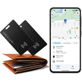 بطاقة تعقب المحفظة من Zoilytech، بطاقة ذكية فائقة النحافة قابلة لإعادة الشحن، تعمل مع iOS Find My App، الباحث عن العناصر للمحفظة وجواز السفر والسفر والأمتعة in Saudi Arabia