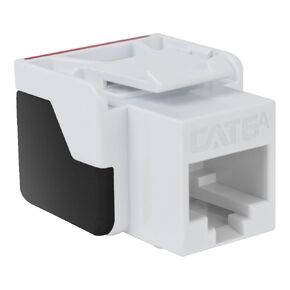 ICC CAT6A Keystone Jack with Inline IDC No Pair Split Wiring (Easier Termination) UL Listed PoE++ TAA Compliant for Wall Plate or Patch Panel, Works with JackEasy Termination Tool, White in Kuwait