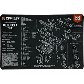 TekMat Beretta 92 Gun Cleaning Mat, Black in Saudi Arabia