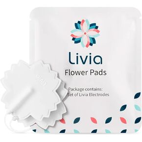 Livia Menstrual Pain Relief Device, Blue-Green - The Off Switch for Period Pain - Portable Unit with Stick-on Pads for Period Cramps - Rechargeable - Up to 12 Hours Battery Life - Complete Kit in Saudi Arabia