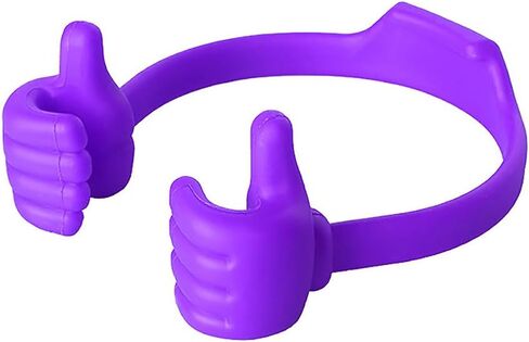 1pcs Creative Phone Stand, Thumb Holder, Lazy Stand for Android iPhone Stand, Desk Fun Birthday Gifts (Purple) in Saudi Arabia