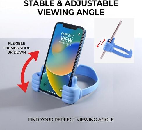 1pcs Creative Phone Stand, Thumb Holder, Lazy Stand for Android iPhone Stand, Desk Fun Birthday Gifts (Purple) in Saudi Arabia