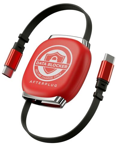 كابل حجب البيانات USB-C قابل للسحب - مقبس مضاد للعصير، شحن فقط للشحن السريع الآمن بقدرة 240 وات PD، طول 5 مراحل (3.3 قدم) لأجهزة MacBook وiPhone 15/16/17 وiPad والمزيد in Kuwait