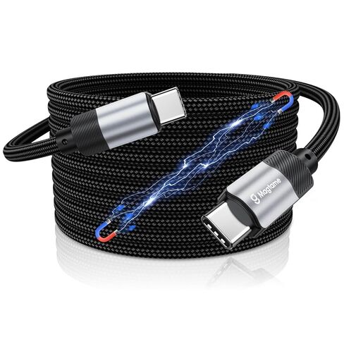 USB C Cable, Magnetic USB A to USB C Cable for iPhone 15 Pro Max Plus,Nylon Coiled Type C Fast Charging Cable for Samsung S23/S22, for iPad, for USB C Device, Original Design Patent Product in Saudi Arabia