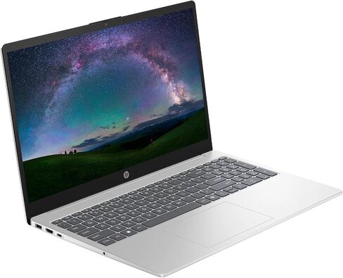 كمبيوتر محمول HP، كمبيوتر محمول للأعمال بشاشة لمس FHD مقاس 15.6 بوصة، Microsoft Office 365، ذاكرة الوصول العشوائي 8 جيجابايت، تخزين 1 تيرابايت (512 جيجابايت SSD + 512 جيجابايت قاعدة توصيل)، AMD Ryzen 5 7520U، Windows 11، HDMI، سماعات SageNova، فضي in Kuwait