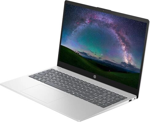 كمبيوتر محمول HP، كمبيوتر محمول للأعمال بشاشة لمس FHD مقاس 15.6 بوصة، Microsoft Office 365، ذاكرة الوصول العشوائي 8 جيجابايت، تخزين 1 تيرابايت (512 جيجابايت SSD + 512 جيجابايت قاعدة توصيل)، AMD Ryzen 5 7520U، Windows 11، HDMI، سماعات SageNova، فضي in Kuwait