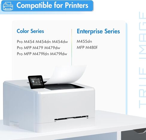 414A Toner Cartridges 5 Pack MFP M479fdw M454dw Compatible for HP 414A 414 414X M479fdn M454dn Color LaserJet Pro M479fdw M455dn M479 M454 Printer Ink with Chip High Yield Black Cyan Yellow Magenta in Kuwait