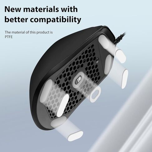 مجموعتان من زلاجات الماوس السلكية Pulsefire Haste 2، أقدام بديلة PTFE متوافقة مع ماوس الألعاب HyperX Pulsefire Haste2 السلكي (غير مناسب لـ Haste2 Wireless) ماوس الألعاب (0.7 مم/أبيض) in Kuwait