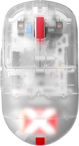 Pulsar Gaming Gears - إصدار محدود فائق الوضوح: ماوس ألعاب لاسلكي X2H، متماثل، خفيف الوزن للغاية 1.90 أونصة (54 جرام)، PAW3395 26 كيلو نقطة لكل بوصة، مفتاح بصري (متوسط، فائق الوضوح) (متجدد) in Kuwait