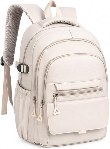 School Backpack for Teen Girls - Aesthetic Lightweight Bookbag for Middle High School & College, Travel Backpack with Multiple Pockets Grey in Saudi Arabia