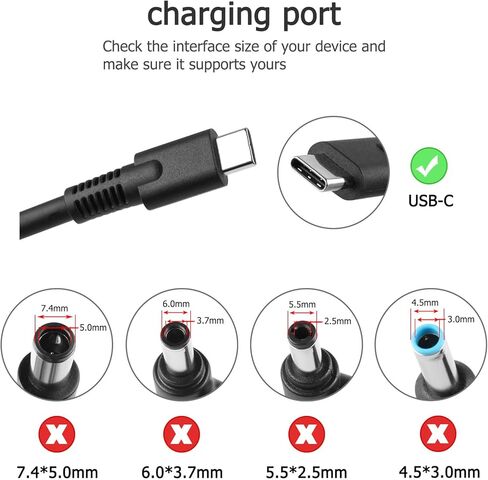 28V 5A 140W USB Type-C Charger Compatible with HP OMEN Transcend Gaming 14-fb0000 14T-FB000 14-FB023DXX 14-FB0008CA 14-FB0000CA PA-1141-08HT N22282-001 Gaming Charger Adapter in Kuwait