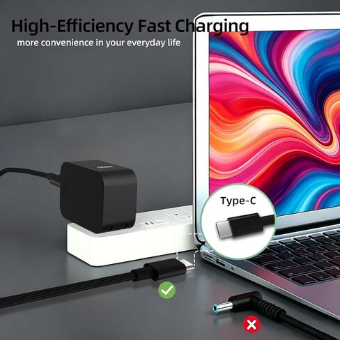 65W Surface Pro Charger PD 3.0 Fast Charging Adapter, Compatible with Surface Pro 12/11/10/9, 13-inch OLED Snapdragon X Elite & 2-in-1 Devices, with 6.6FT USB-C Nylon Braided Cable in Kuwait