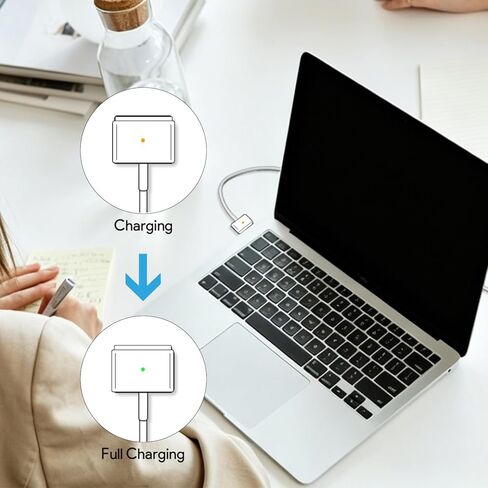 45W Mag2 T-tip Magnetic Mac Book Air Charger, Compatible with 11-inch & 13-inch Mac Book Air Released After Mid 2012 (2012-2017 Models) in Kuwait