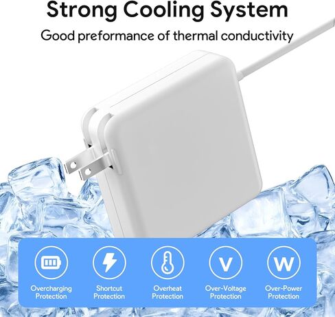 45W Mag2 T-tip Magnetic Mac Book Air Charger, Compatible with 11-inch & 13-inch Mac Book Air Released After Mid 2012 (2012-2017 Models) in Kuwait