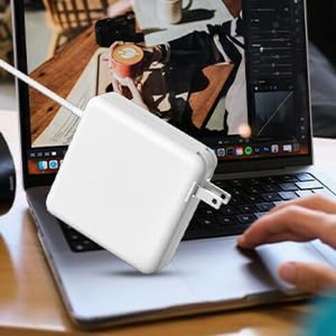 45W Mag2 T-tip Magnetic Mac Book Air Charger, Compatible with 11-inch & 13-inch Mac Book Air Released After Mid 2012 (2012-2017 Models) in Kuwait