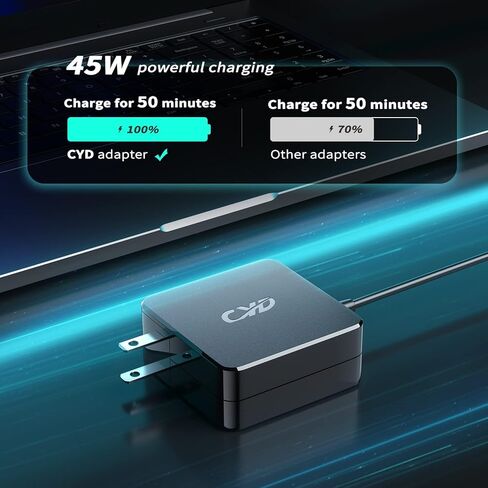 CYD 45W 19V 2.37A Laptop Power Cord Compatible for Asus Charger X201E X202E X541NA X542UA X540S X540SA X541N Q200E C202SA C300SA E402WA AC Adapter Power Charger in Kuwait