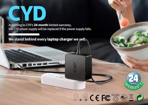 CYD 45W 19V 2.37A Laptop Power Cord Compatible for Asus Charger X201E X202E X541NA X542UA X540S X540SA X541N Q200E C202SA C300SA E402WA AC Adapter Power Charger in Kuwait