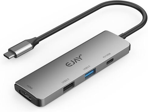 محول محور USB C 4 في 1، موزع ألومنيوم 4 منافذ USB 3.0 مع نقل بيانات بسرعة 5 جيجابت في الثانية لأجهزة MacBook Pro/Air وiPad وDell وChromebook in Kuwait