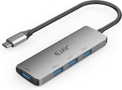 4-in-1 USB C Hub Adapter, Aluminum 4-Port USB 3.0 Splitter with 5Gbps Data Transfer for MacBook Pro/Air, iPad, Dell, Chromebook in Kuwait