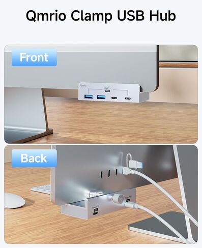 موزع USB 3.1، موزع USB بمشبك بسرعة 10 جيجابت في الثانية مع منفذي بيانات USB-A، ومنفذين USB-C مع منفذ إمداد طاقة إضافي (فضي) in Kuwait