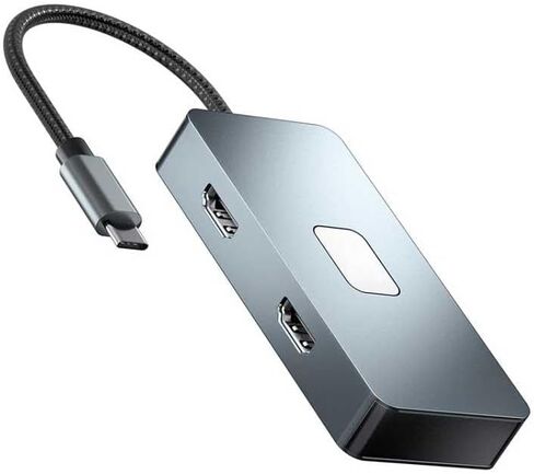 محول تلفزيون بمنفذين HDMI 7 في 1 USB C Hub Type-C PD شاحن متوافق مع Samsung Galaxy Z Fold7، محول جهاز عرض الصوت والفيديو in Kuwait
