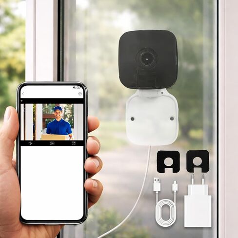 2MP 1080P Card Surveillance Cameras Security Camera – 2.4G WiFi, Two-Way Audio, Color Night Vision, EU Plug for Home & Office in Saudi Arabia