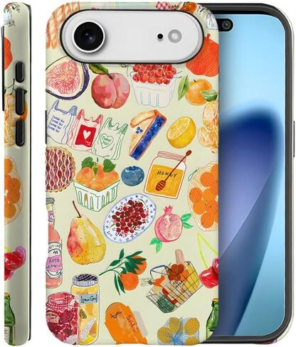 حافظة لهاتف iPhone 17 Pro، تناسب تصميم الحافظة المتجمد للفتيات والنساء، ختم لطيف للصيف على شكل سمكة ساحلية in Kuwait