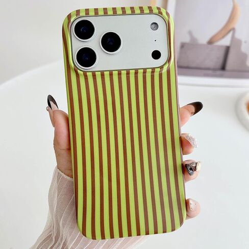 حافظة هاتف مخططة لهاتف iPhone 13 وiPhone 14 وiPhone 15، غطاء جمالي بنمط مخطط كلاسيكي، حافظة ناعمة من مادة TPU مقاومة للصدمات للفتيات والنساء - أزرق in Kuwait