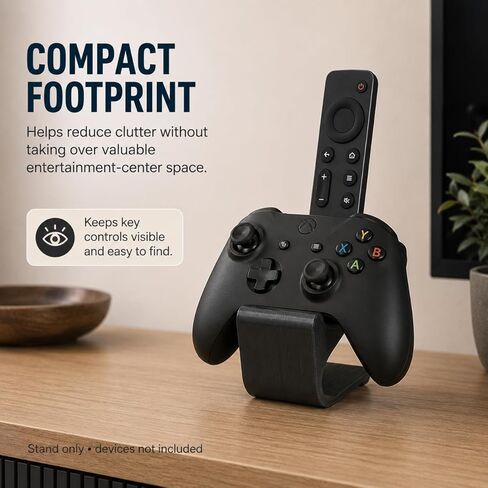 SplashNColor Remote Controller Stand Compatible with Nvidia Shield 2016 – Desktop Media Organizer | Dual Slot Holder for Streaming Remote and Game Pad Storage in Kuwait