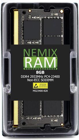 NEMIX RAM 8GB (1X8GB) DDR4 2933MHz PC4-23400 2Rx8 1.2V CL21 260-PIN Non-ECC SODIMM ذاكرة الكمبيوتر المحمول in Kuwait